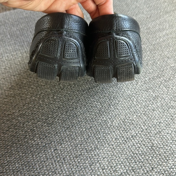 Men’s black leather loafers - Picture 4 of 7